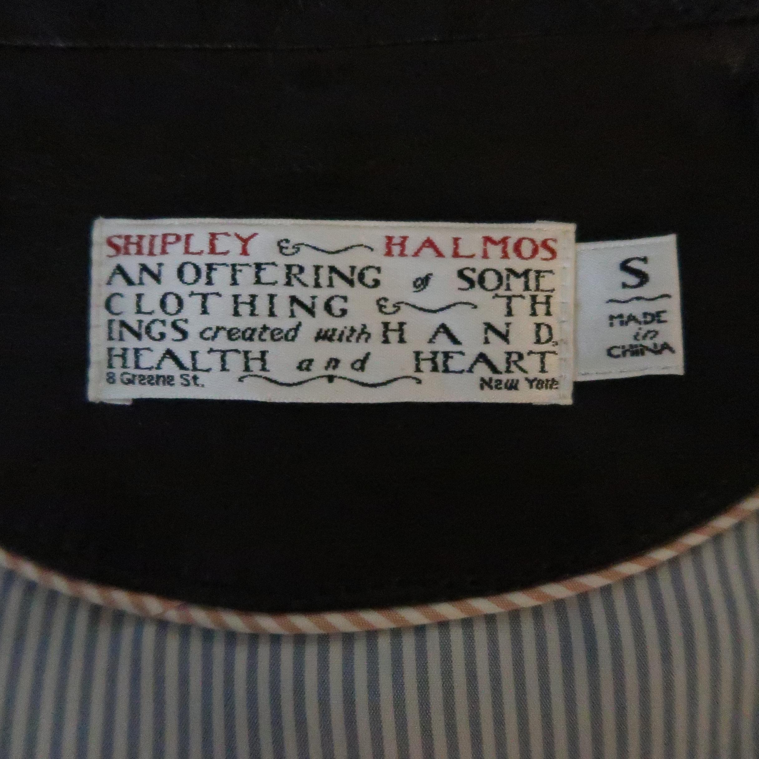 Men's SHIPLEY and HALMOS S Brown Leather Biker Jacket In Excellent Condition In San Francisco, CA