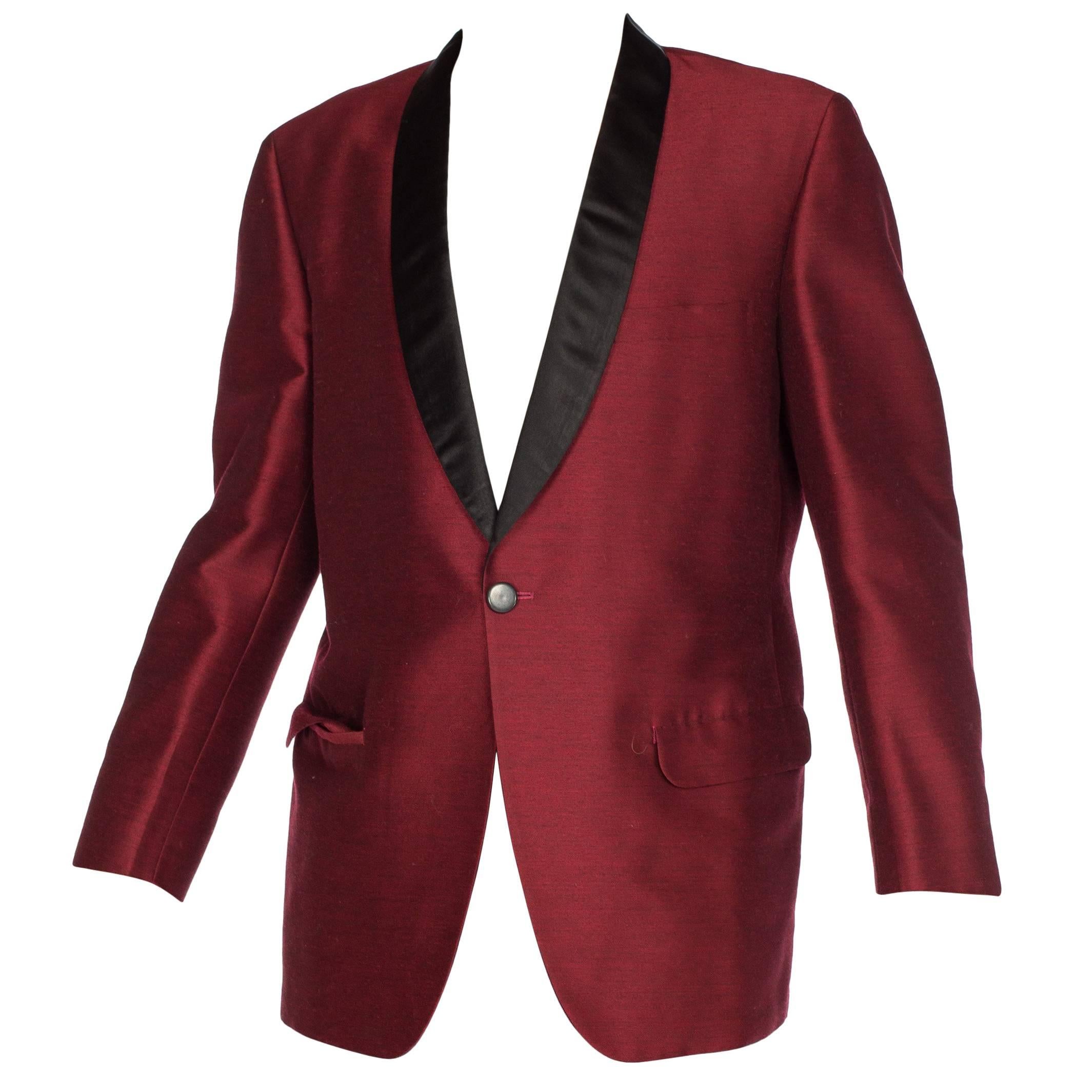 Mens Silk Mohair Rat Pack Vegas Dinner Tuxedo Jacket, 1960s