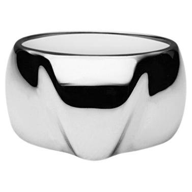 For Sale:  Men's Silver Guardian Band Ring 2