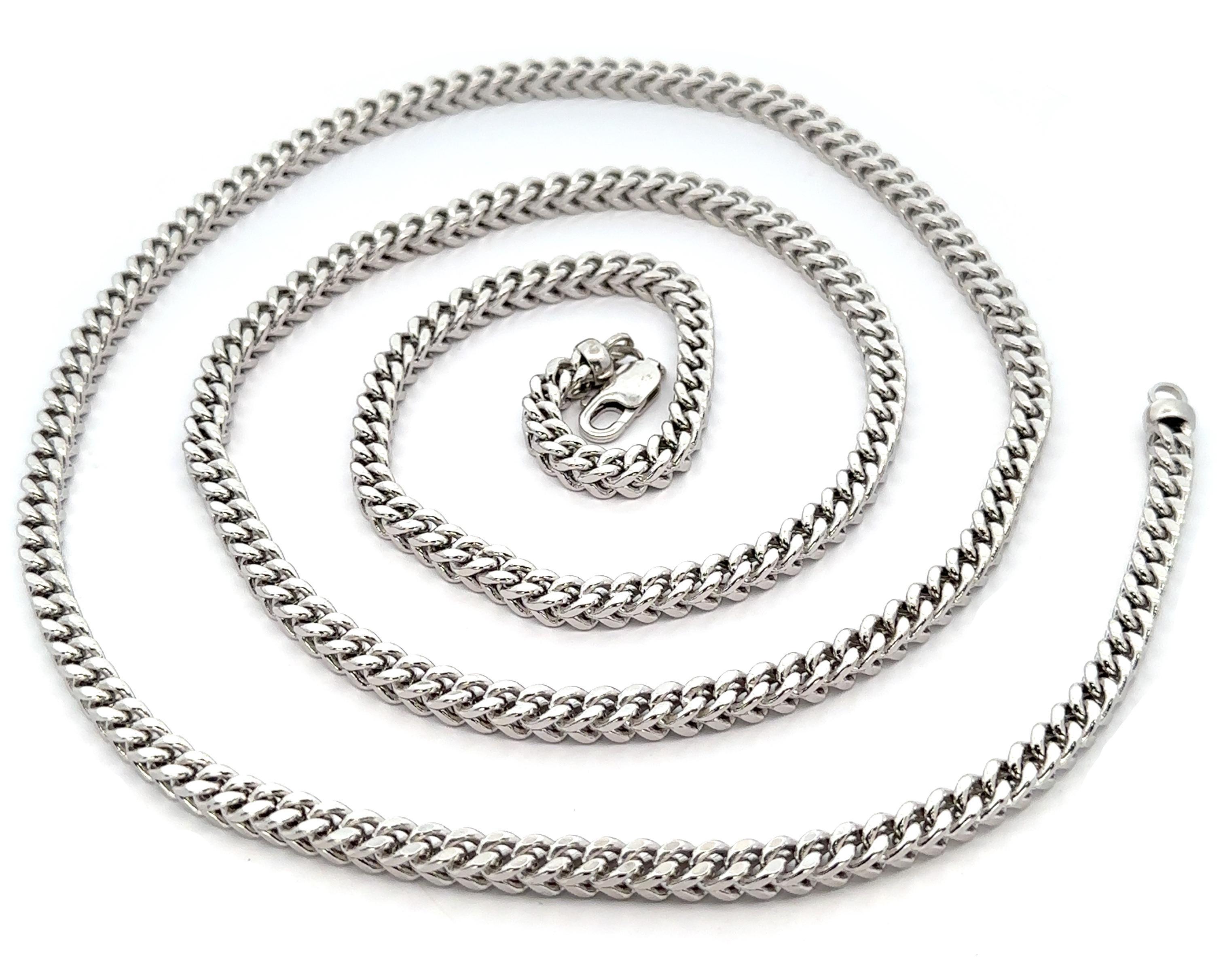 Collana a catena Franco Link lunga 40