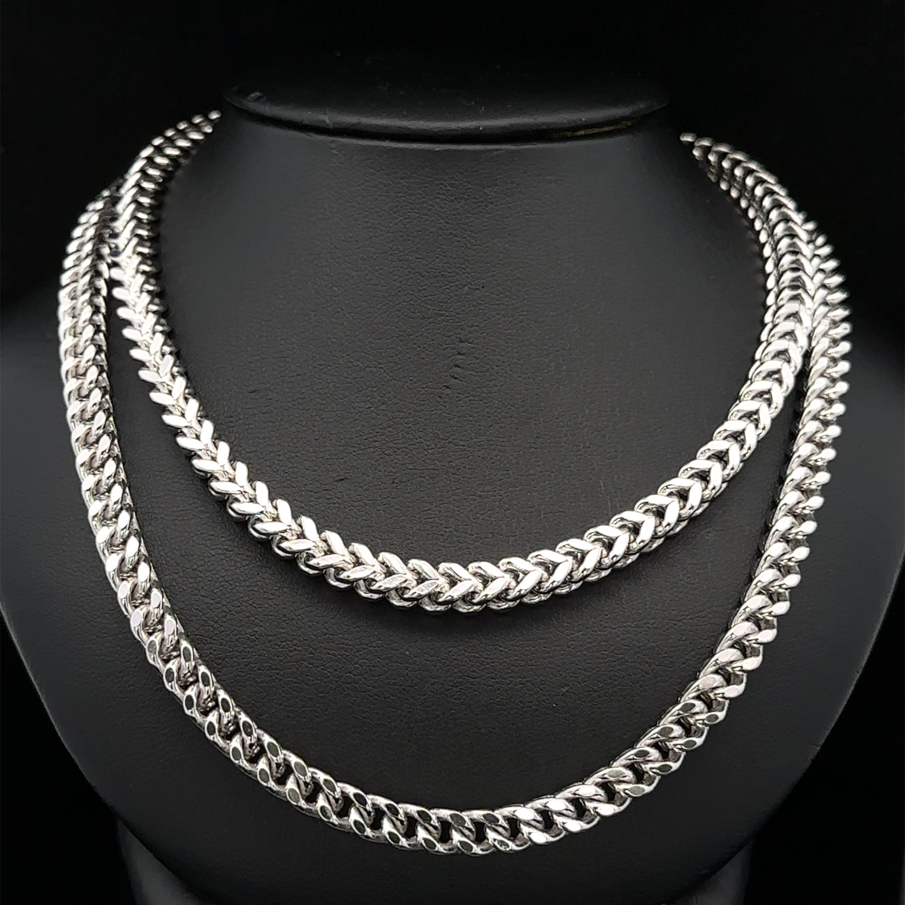 Collana a catena Franco Link lunga 40