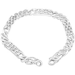 Men's Solid 14k White Gold 39 Gram Bracelet