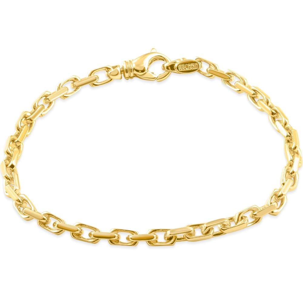 Men's Solid 14k Yellow Gold 18 Grams Heavy Masculine Bracelet For Sale