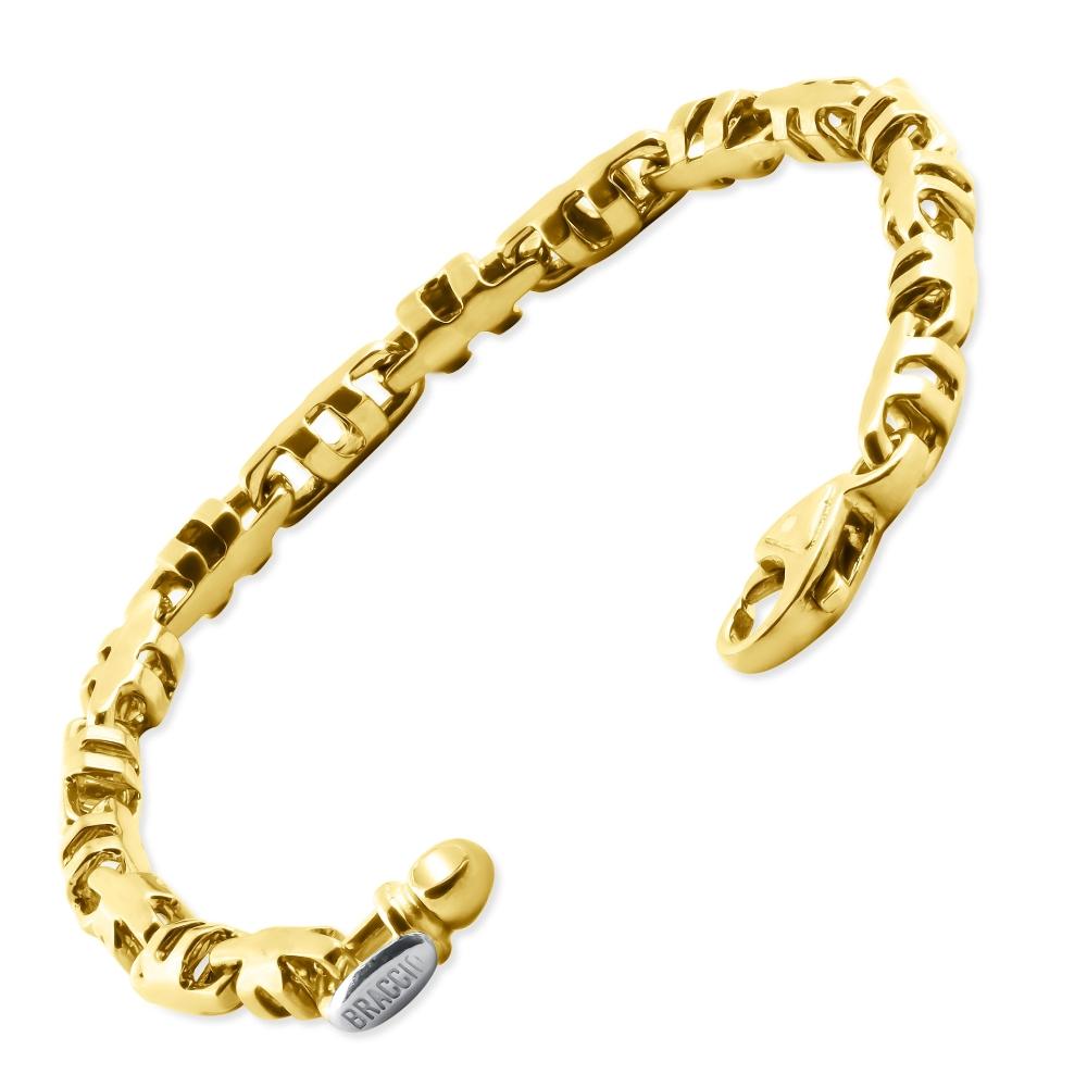 solid gold mens bracelet
