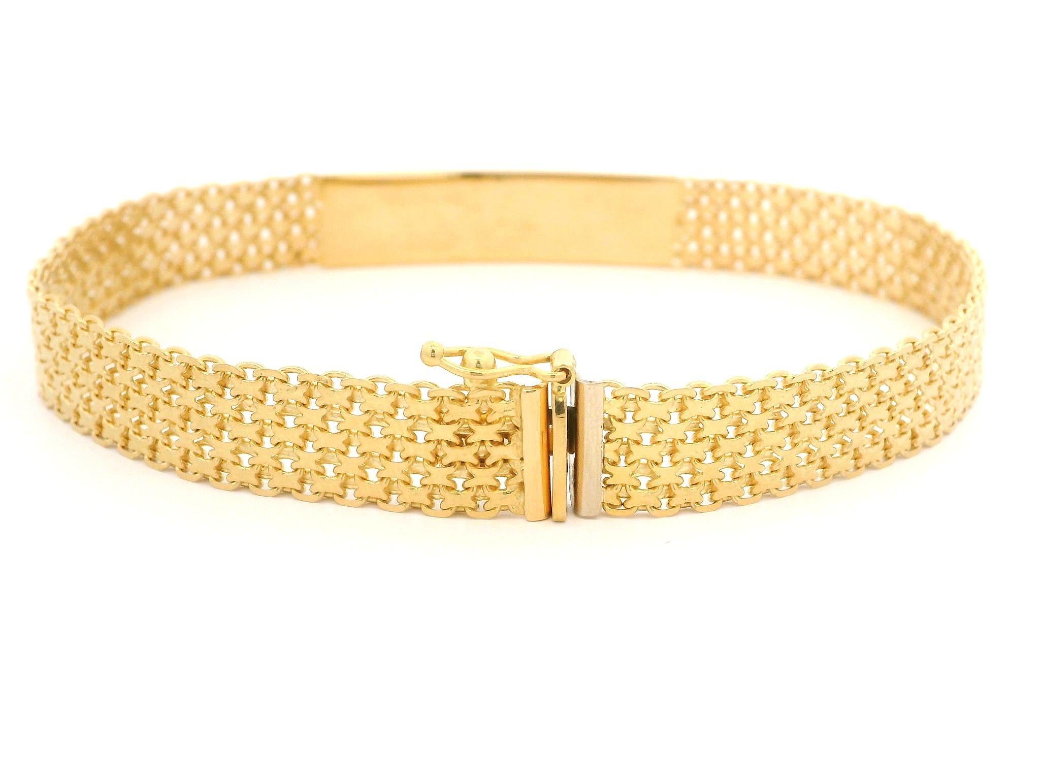 Men's Solid 18k Yellow Gold 8.25