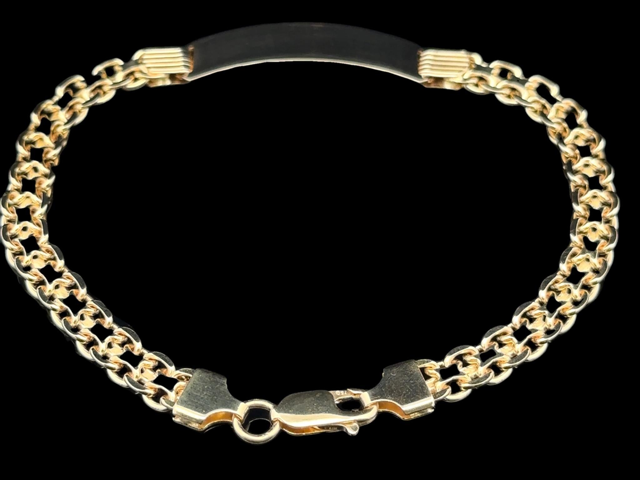 Men's Solid 18k Yellow Gold 9