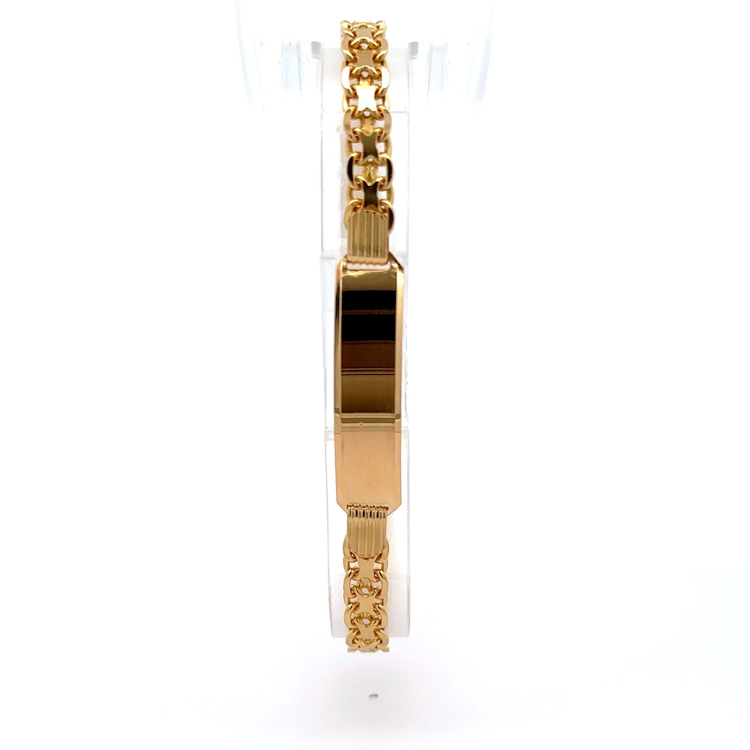Men's Solid 18k Yellow Gold 9