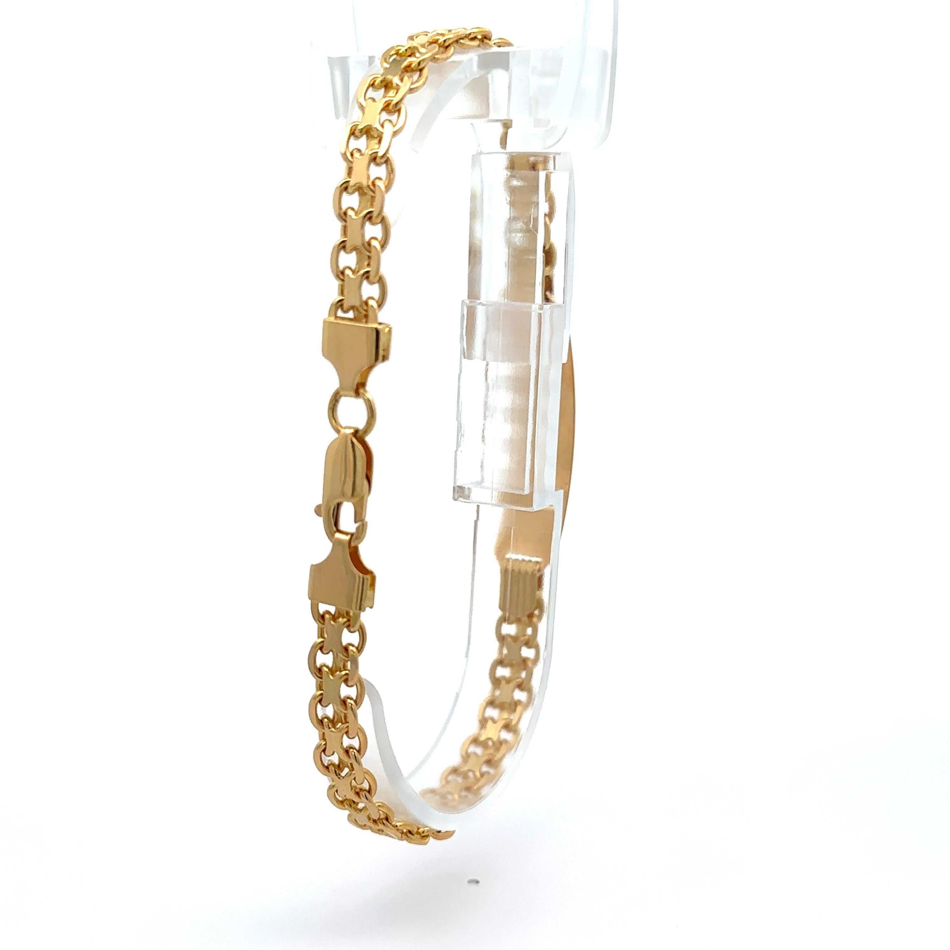 Men's Solid 18k Yellow Gold 9