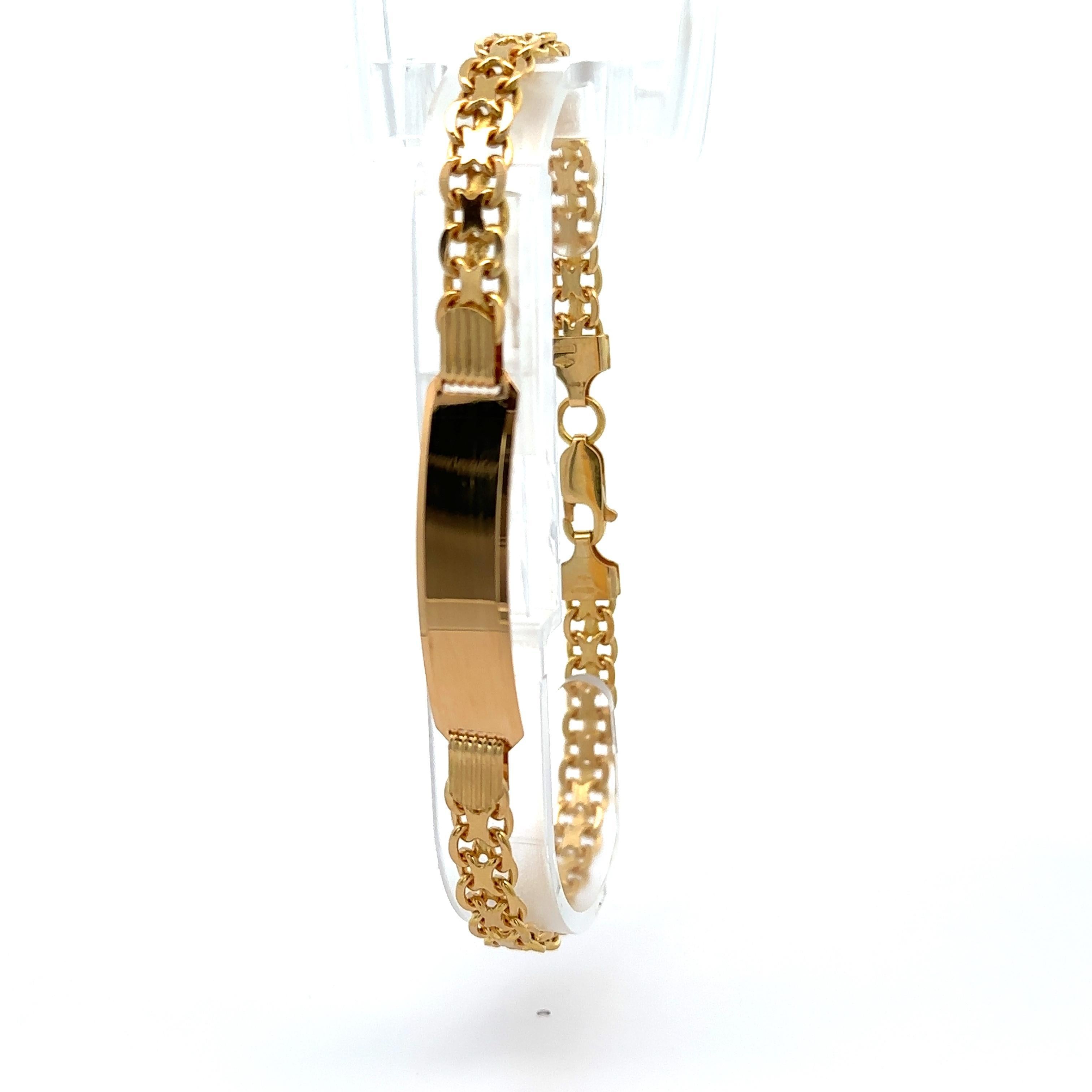 Men's Solid 18k Yellow Gold 9