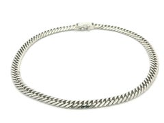 Men's Solid Platinum 4.1mm Cuban Curb Link Chain Link 7.75in. Bracelet