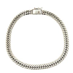Men's Solid Platinum 5.3mm 7.75" Polished Finish Curb Cuban Link Bracelet
