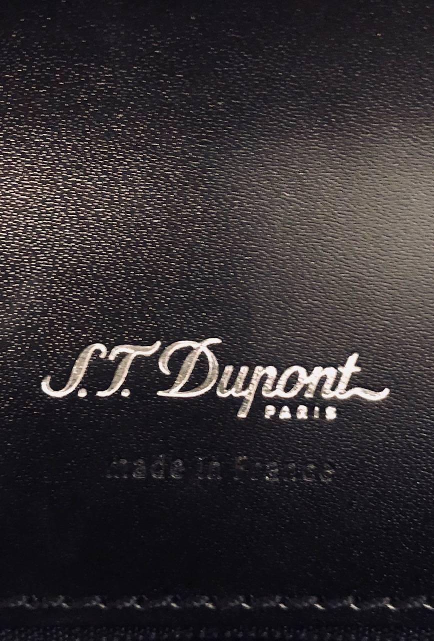 Men's S.T. Dupont Leather Briefcase, 1 Gusset - New For Sale 1
