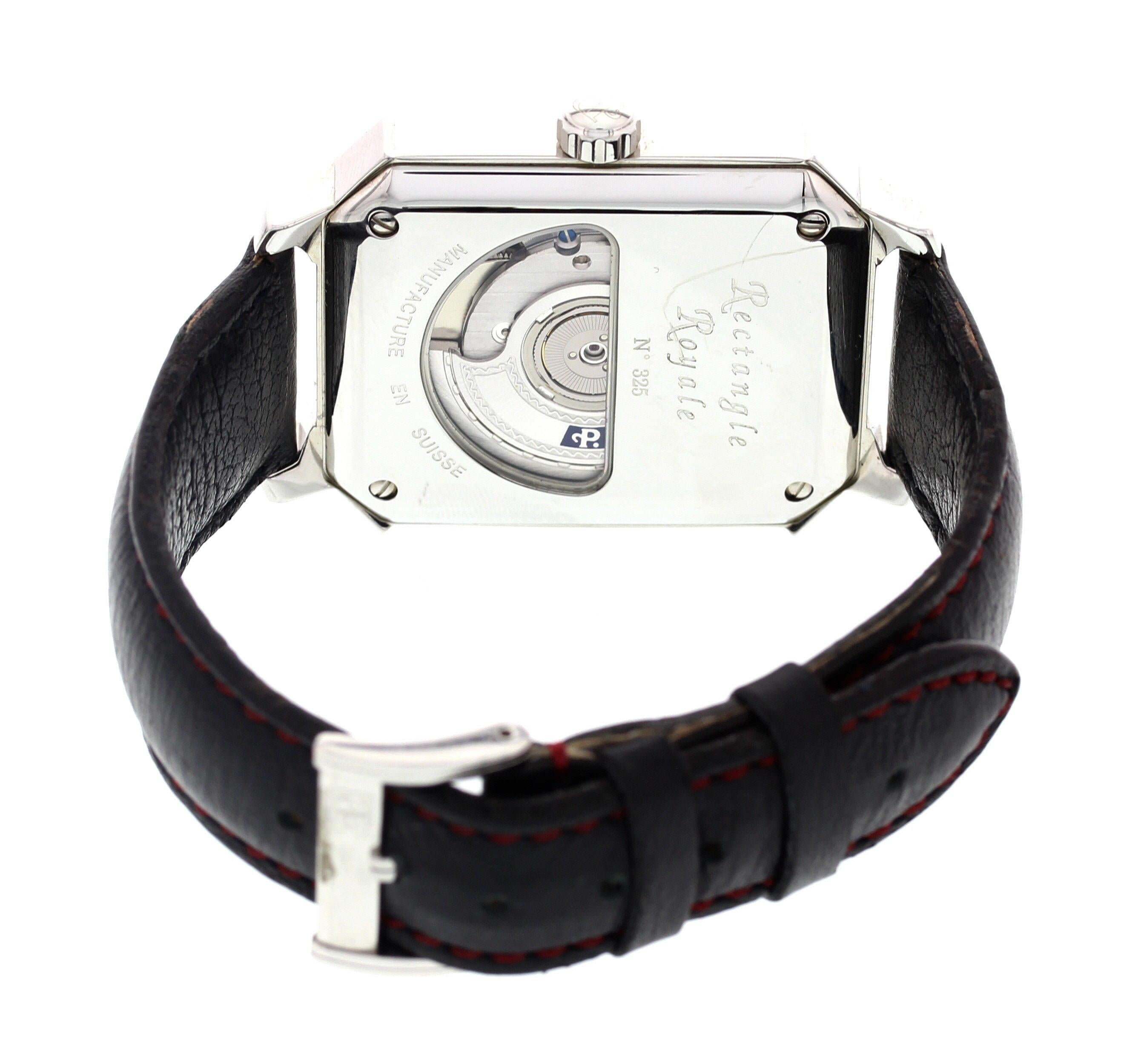 Men's Stainless Steel Perrelet Rectangle Royale Automatic 1