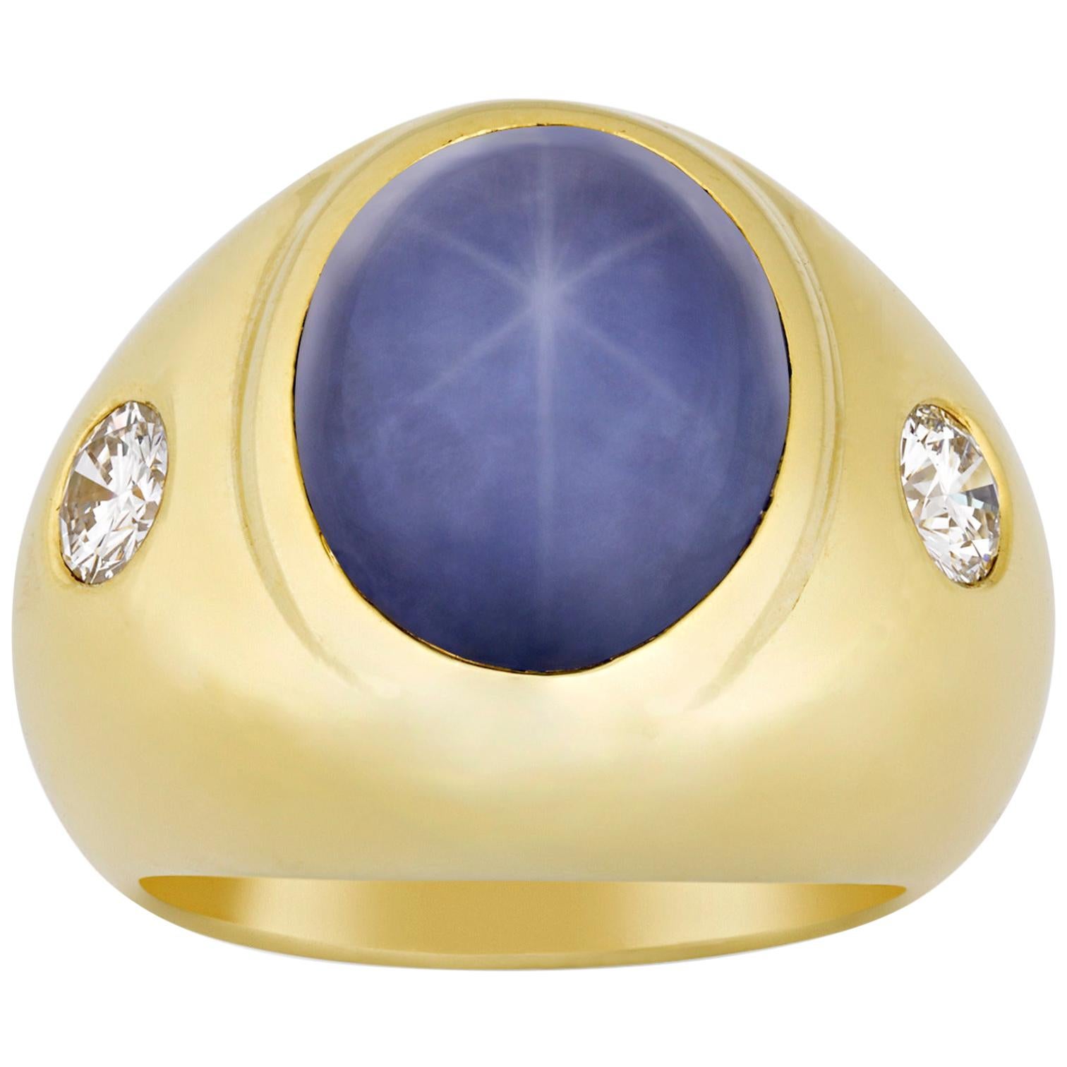 Men's Star Sapphire Ring, 30.25 Carat