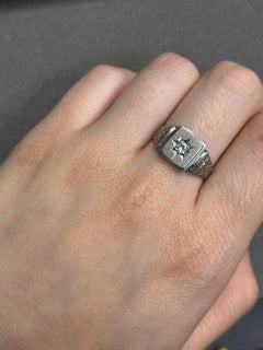 Men's Starburst Diamond Ring
