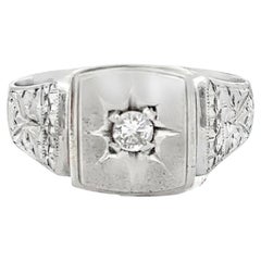 Men's Starburst Diamond Ring