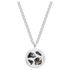 Men's Stardust Meteorite Sterling Silver Necklace