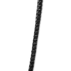 Collier tennis pour homme en argent sterling et onyx noir