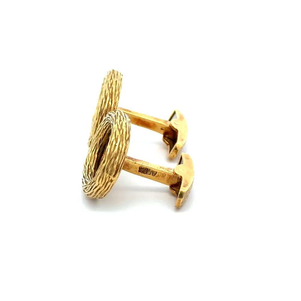 Uomo Elegante polsino classico da uomo in onice d'oro A Link Estate Jewelry in vendita