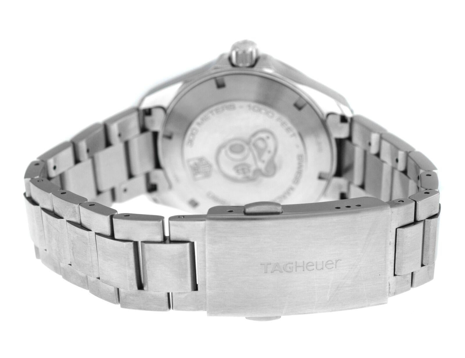 Men's TAG Heuer Aquaracer WAY1110 Steel Date Quartz Watch 4