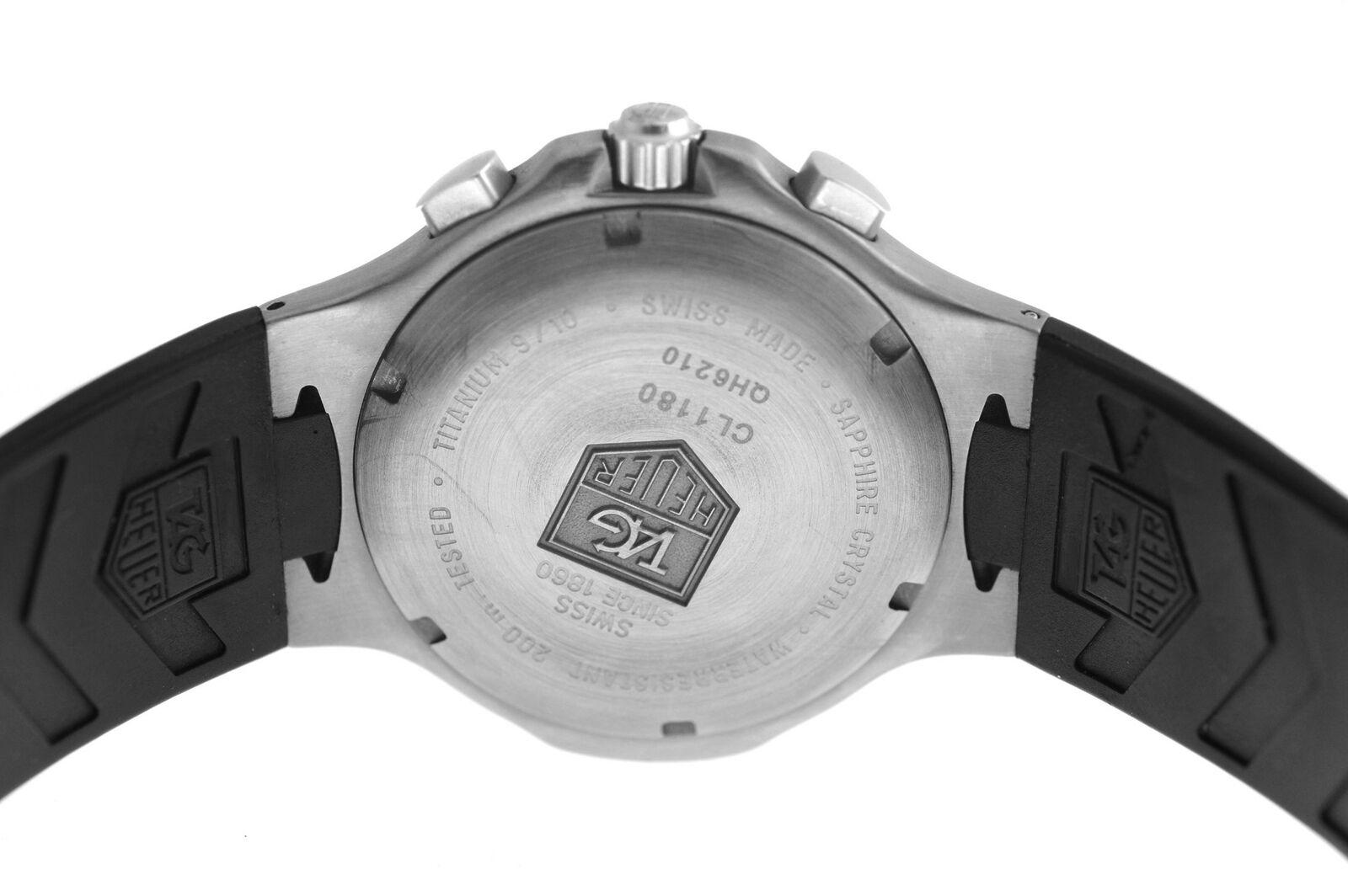 Men's TAG Heuer Kirium CL1180 Ti5 Titanium Chronograph Date Quartz Watch 1