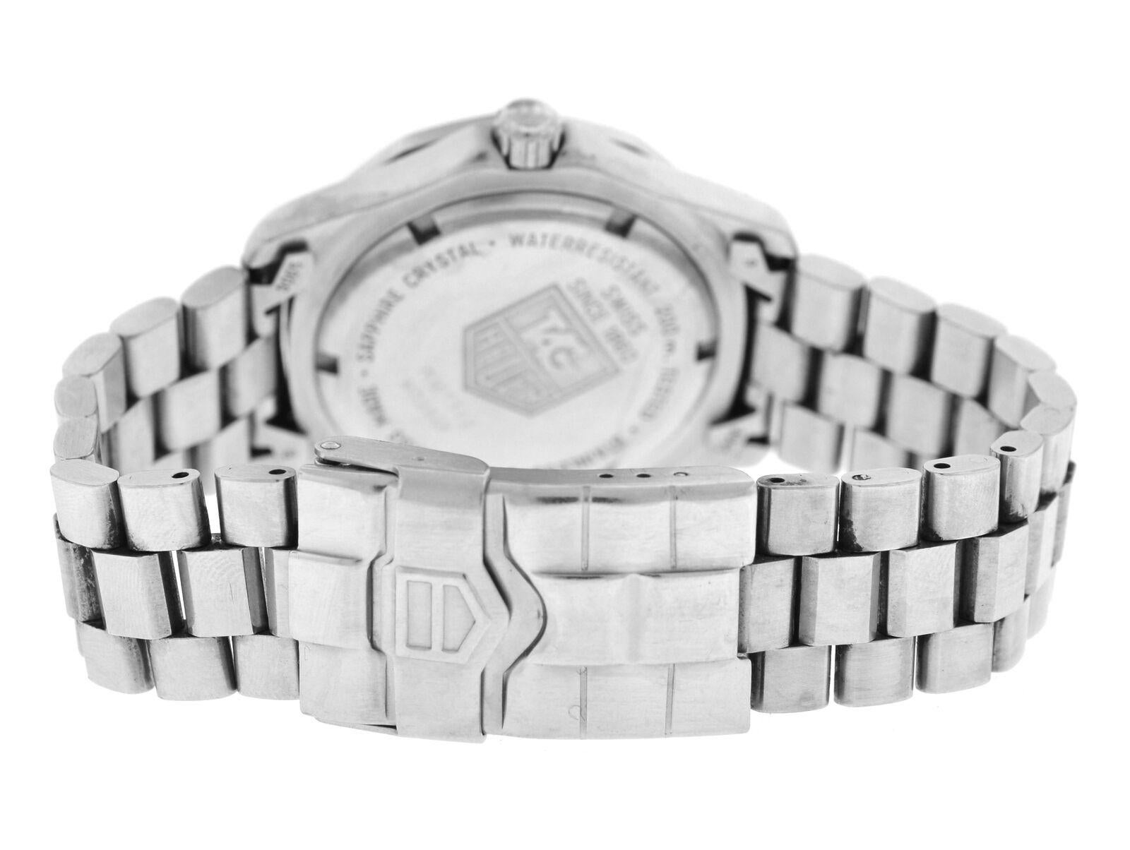 TAG Heuer WM1112 Edelstahl Quarz Uhr fur Herren