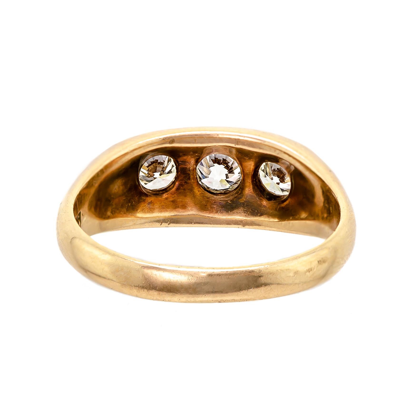 14 karat gold ring with diamonds