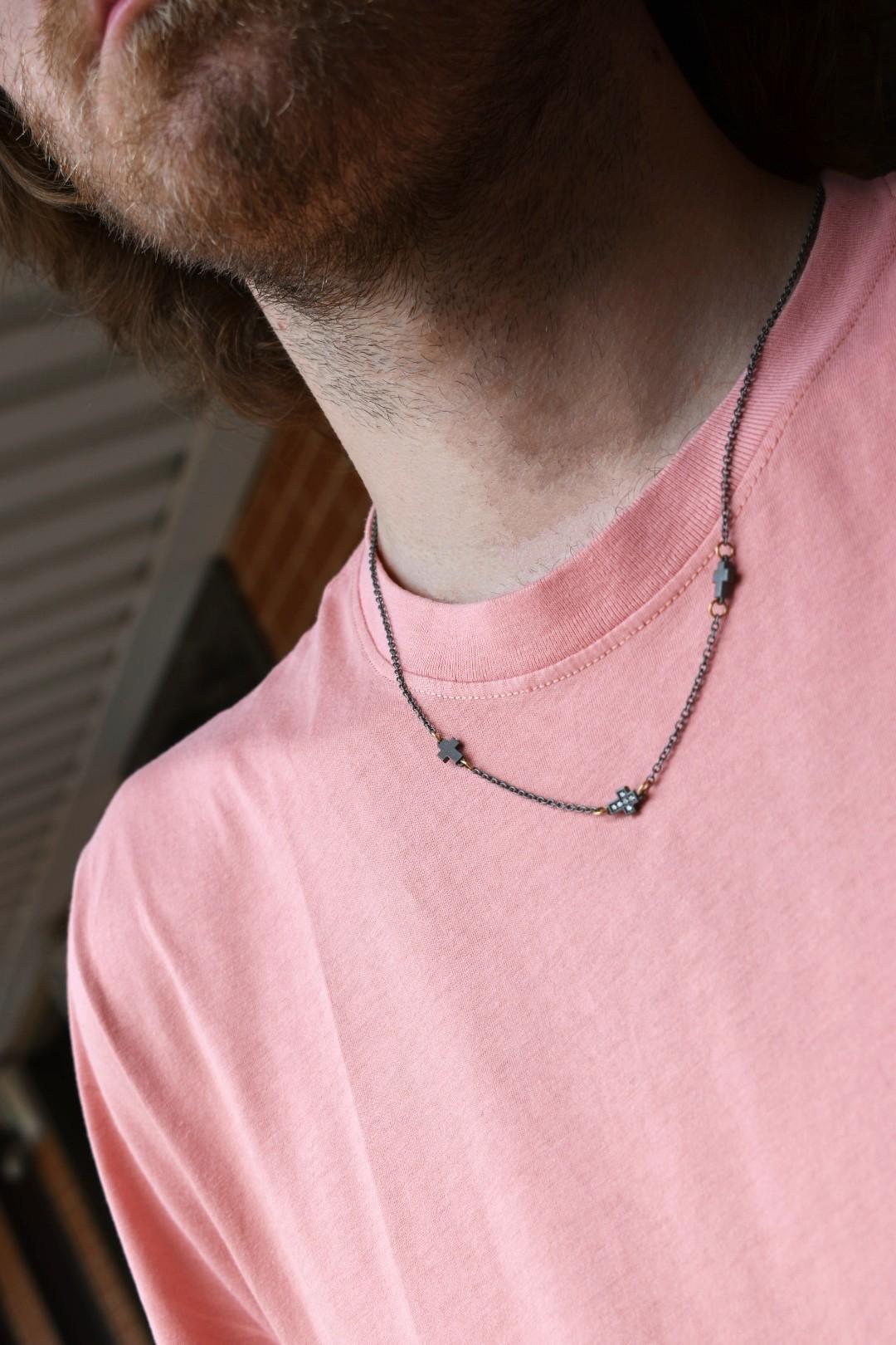 mens titanium necklace