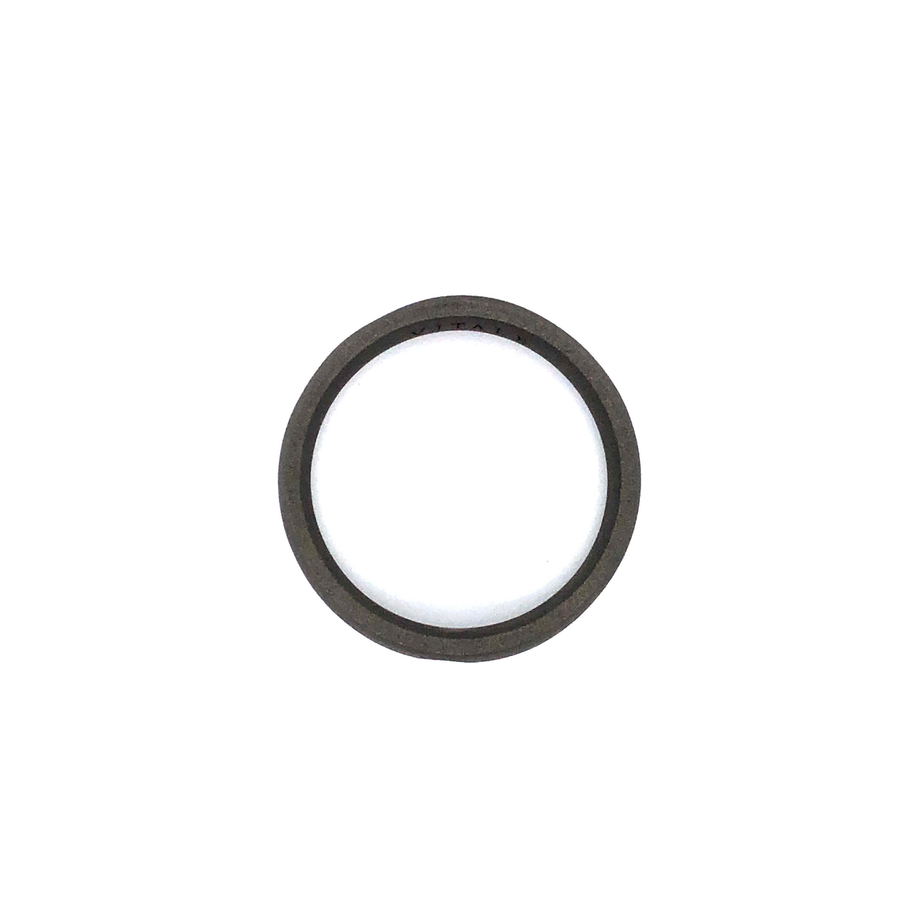 mens black titanium ring with diamonds