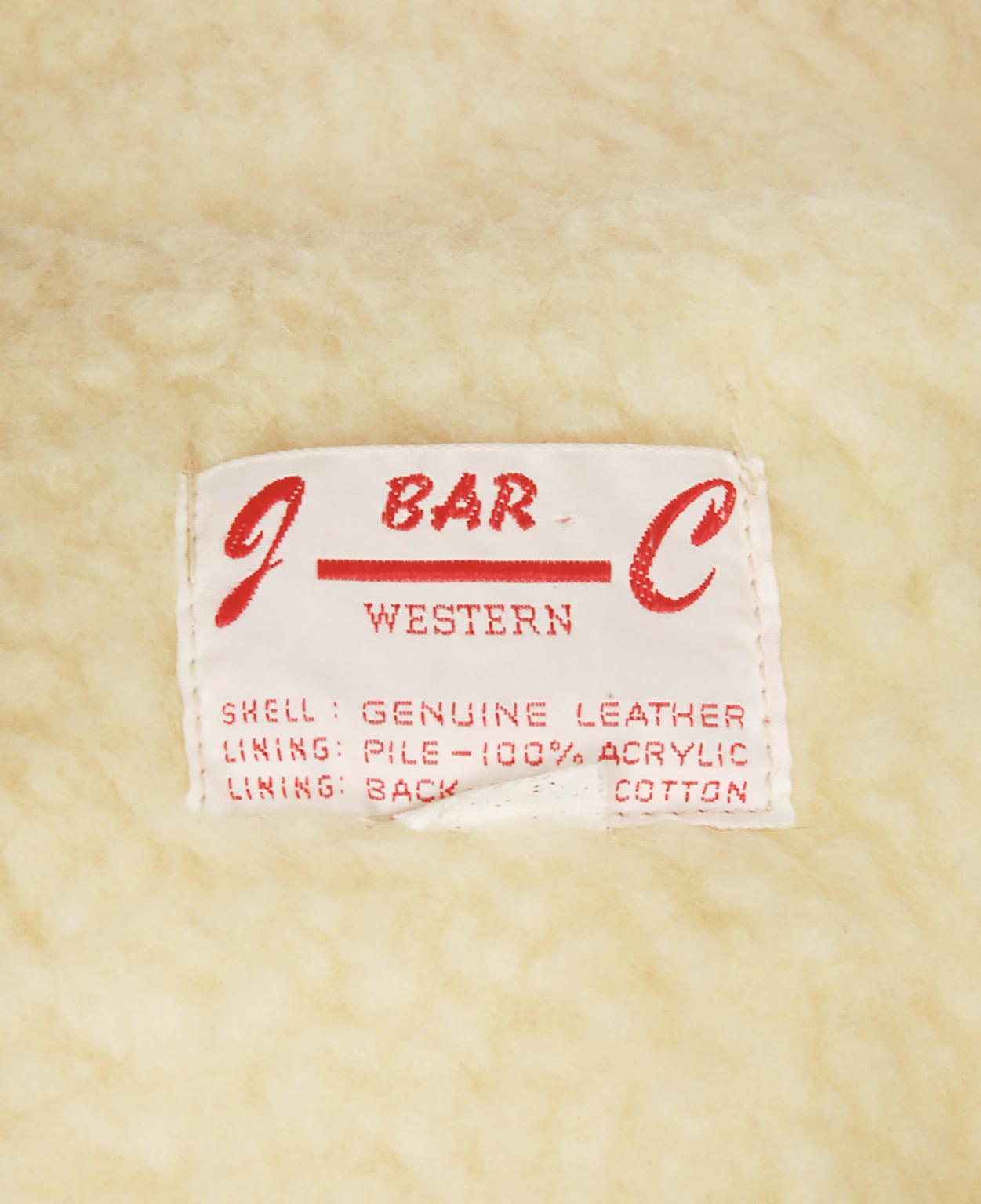 Men's Tomato J Bar C Suede Western Wear Chore Jacket w Fleece Lining – 42, 1960s 5