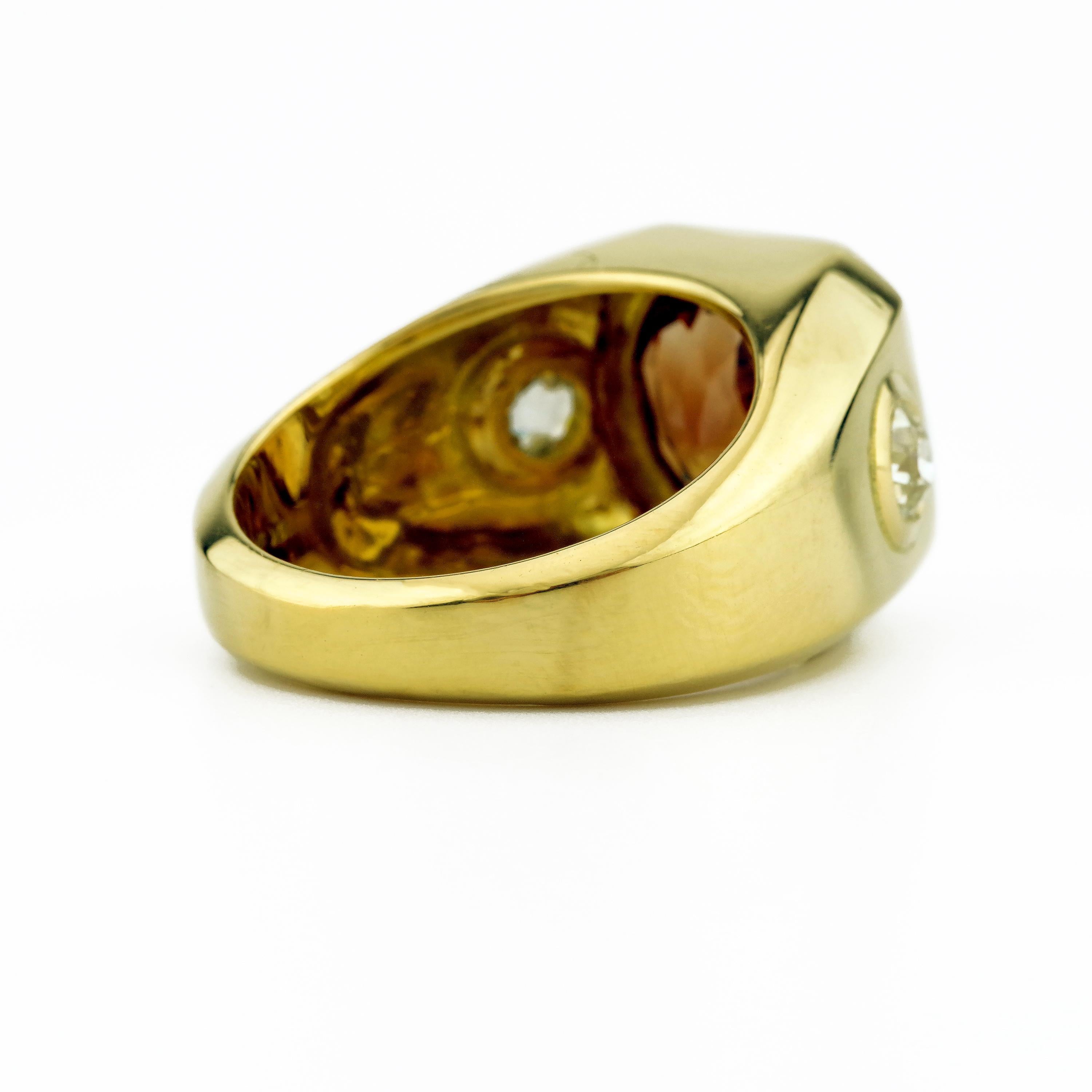 Men's Precious Topaz Ring in Whiskey is Ruggedly Handsome 3