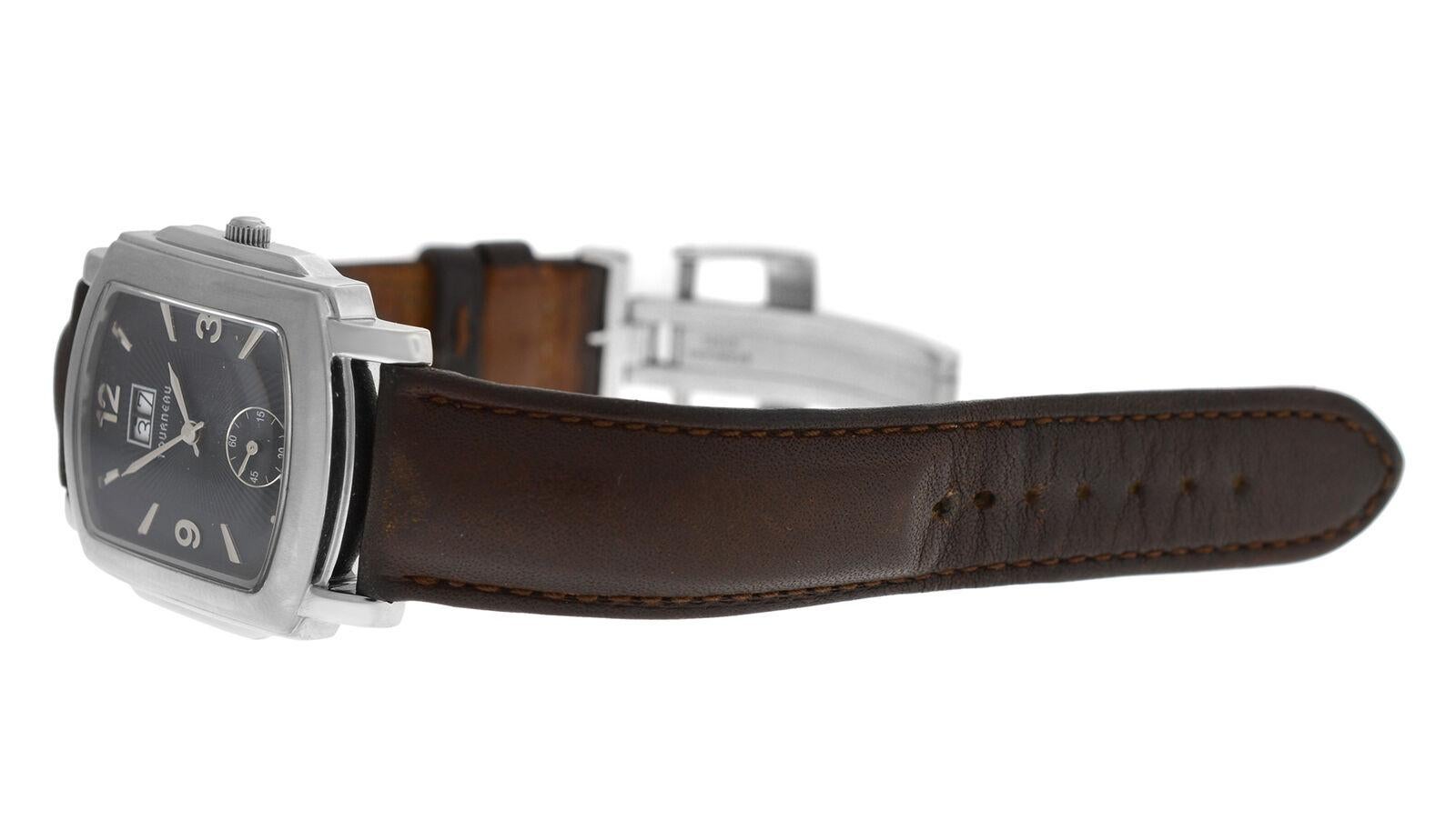 Men's Tourneau 409G-K02 Steel Date Quartz Watch For Sale 1