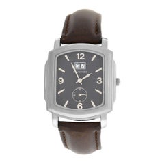 Men's Tourneau 409G-K02 Steel Date Quartz Watch