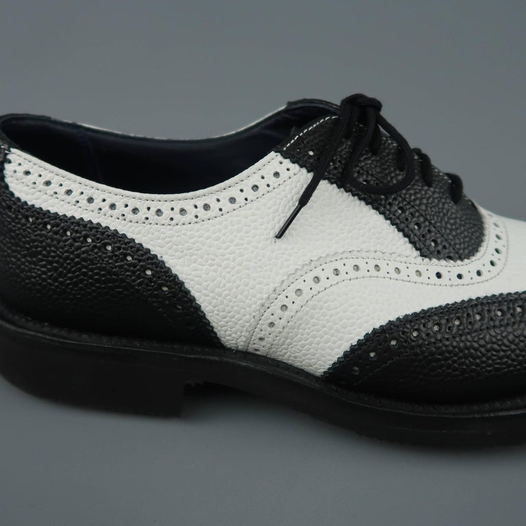 Men's TRICKER'S x JUNYA WATANABE Size 10 Black and White Leather