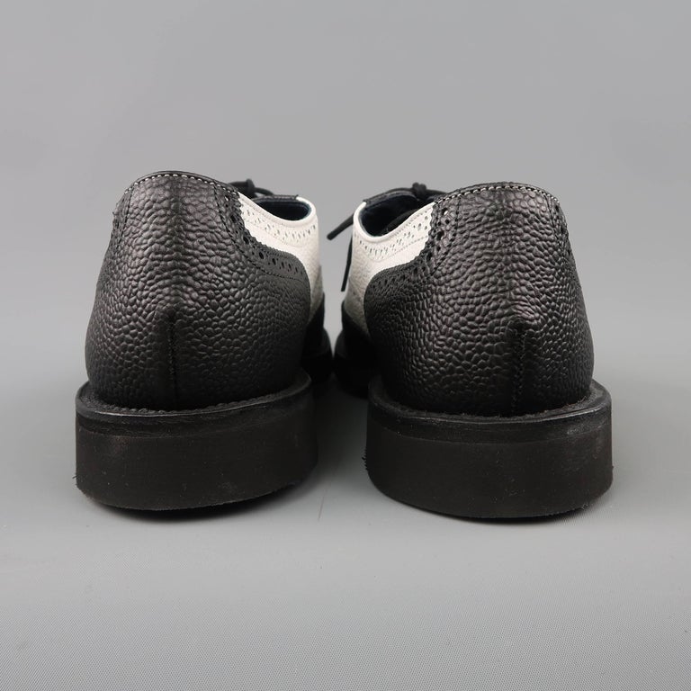 Men's TRICKER'S x JUNYA WATANABE Size 10 Black and White Leather
