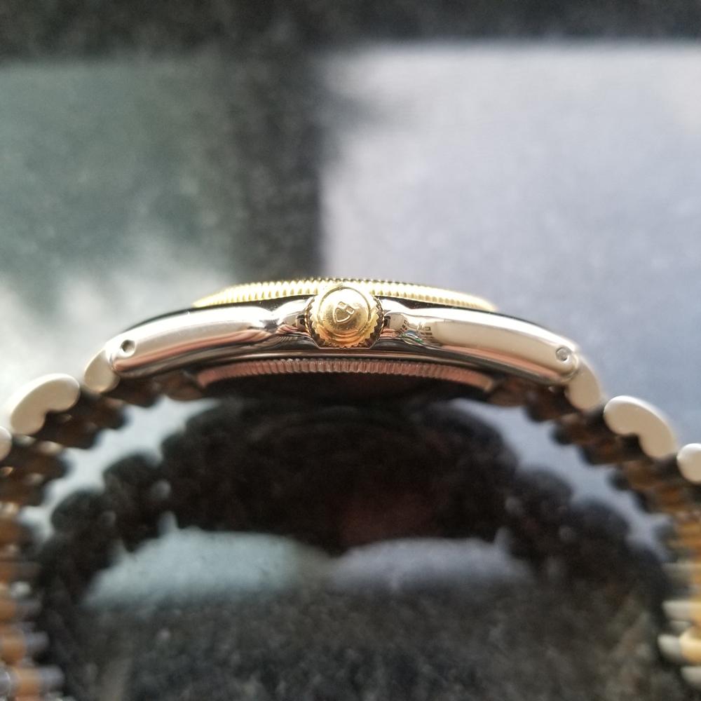 Herren Tudor Monarch 15733 18k Gold und SS Quarz datiert ca. 1990er Jahre Schweizer LV954 3