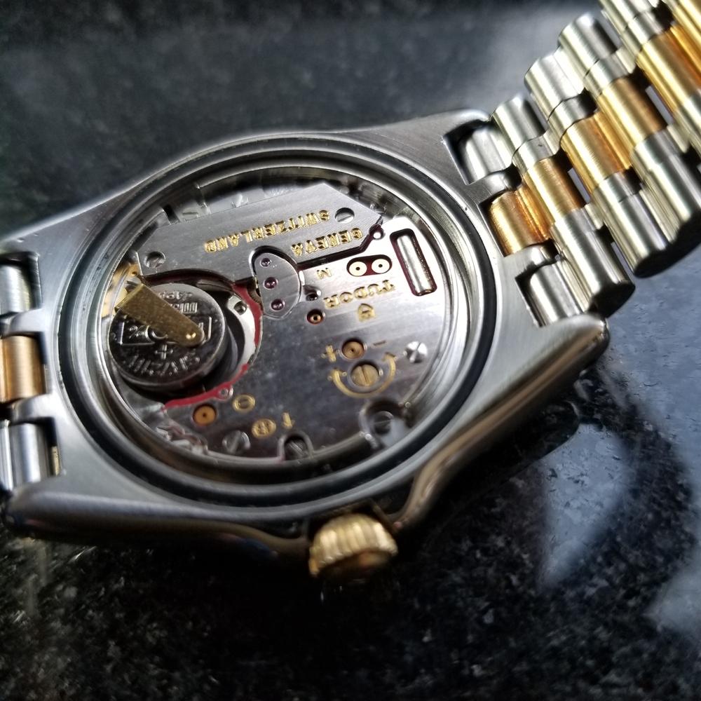 Herren Tudor Monarch 15733 18k Gold und SS Quarz datiert ca. 1990er Jahre Schweizer LV954 6
