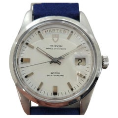 Tudor Oyster Prince 7017/0 Date Day Jumbo 38mm Automatic 1960s Swiss RA252B pour hommes