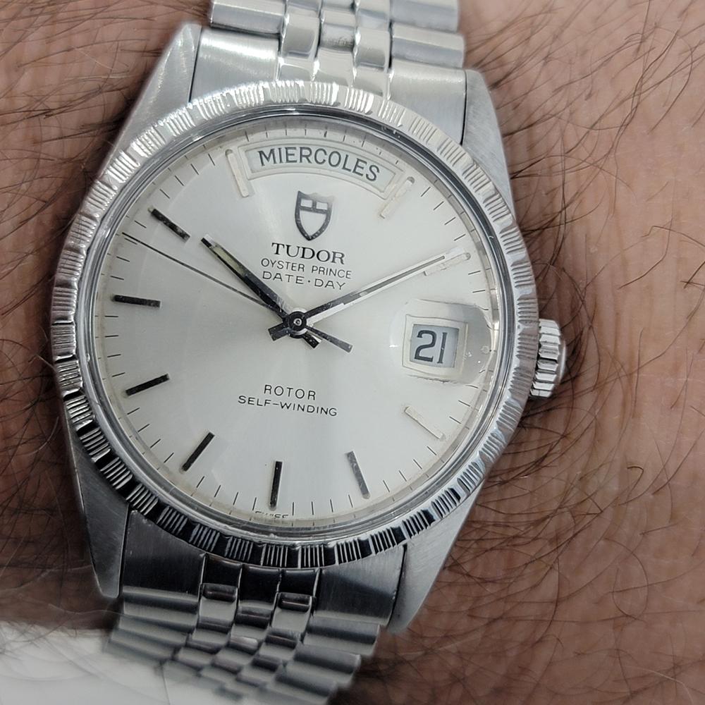 Mens Tudor Oyster Prince Ref 94510 Date Day 36mm Automatic 1980s Swiss RA251S For Sale 6