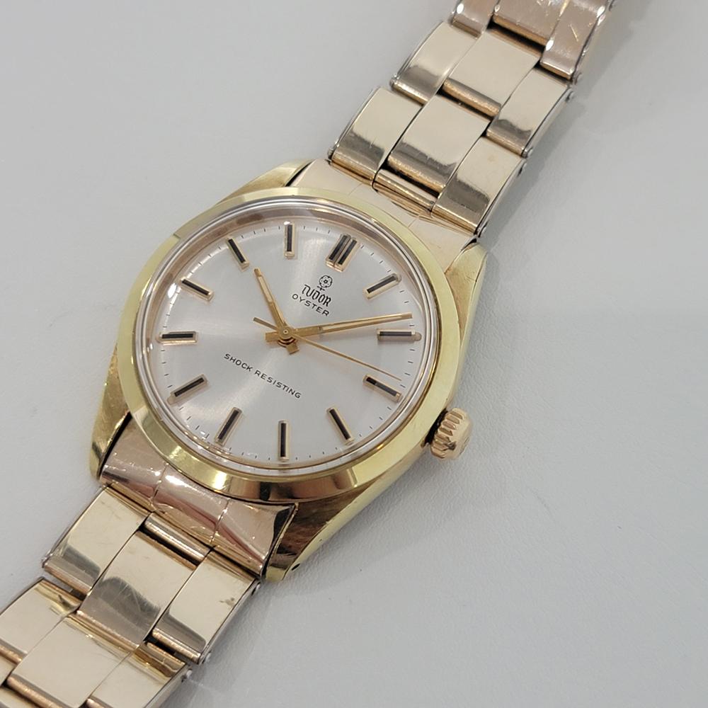 Herren Tudor Oyster Ref 7991/1 Gold-gefasster Handaufzug 1970er Jahre Vintage RA201 2