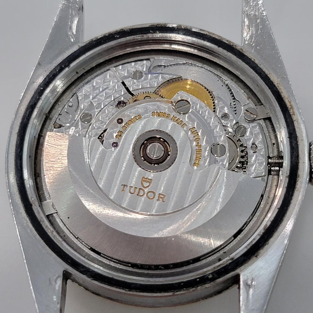 Mens Tudor Prince Oysterdate 74000 35mm Automatic Linen Dial 1980s Swiss RA454 8