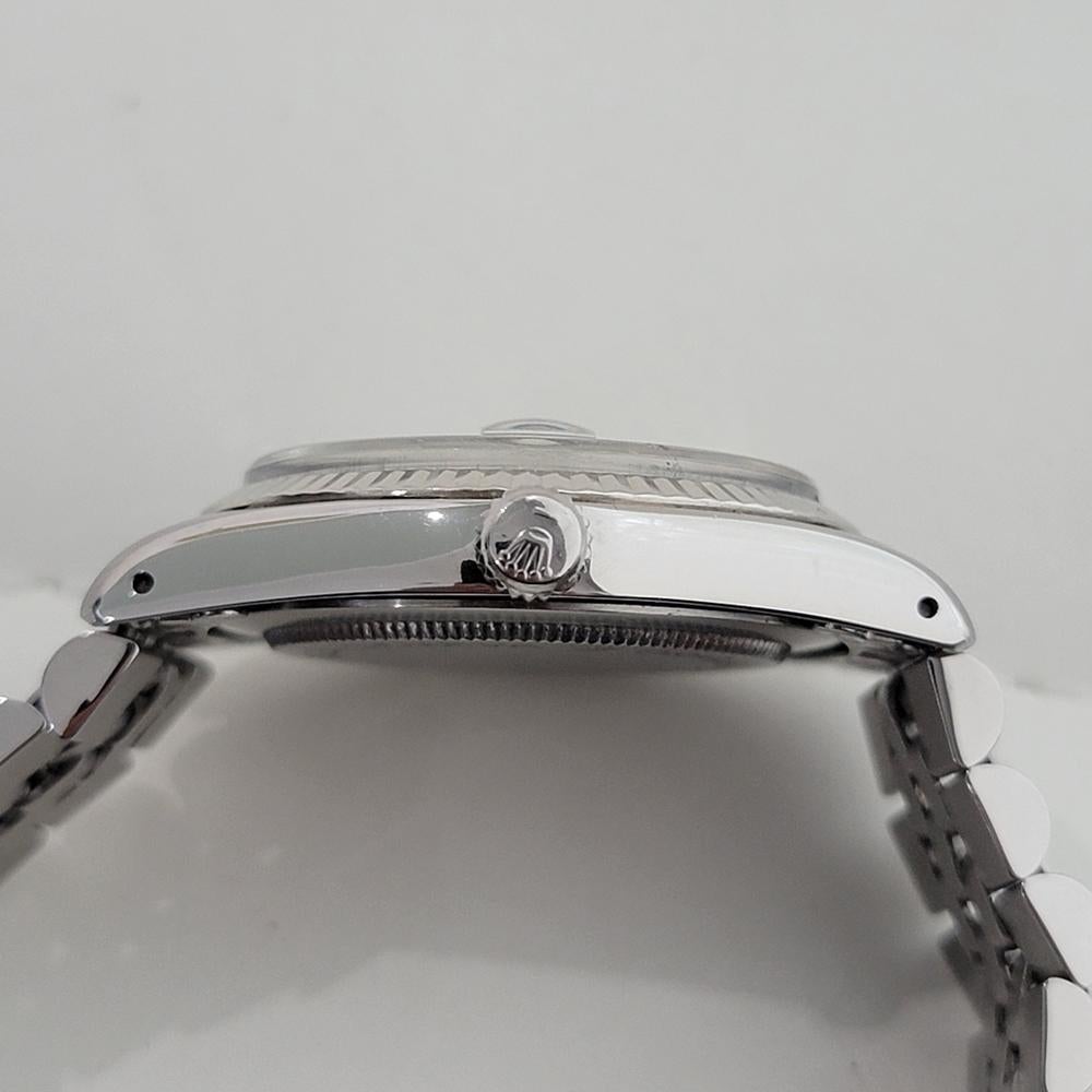 Mens Tudor Prince Oysterdate 74000 35mm Automatic Linen Dial 1980s Swiss RA454 4