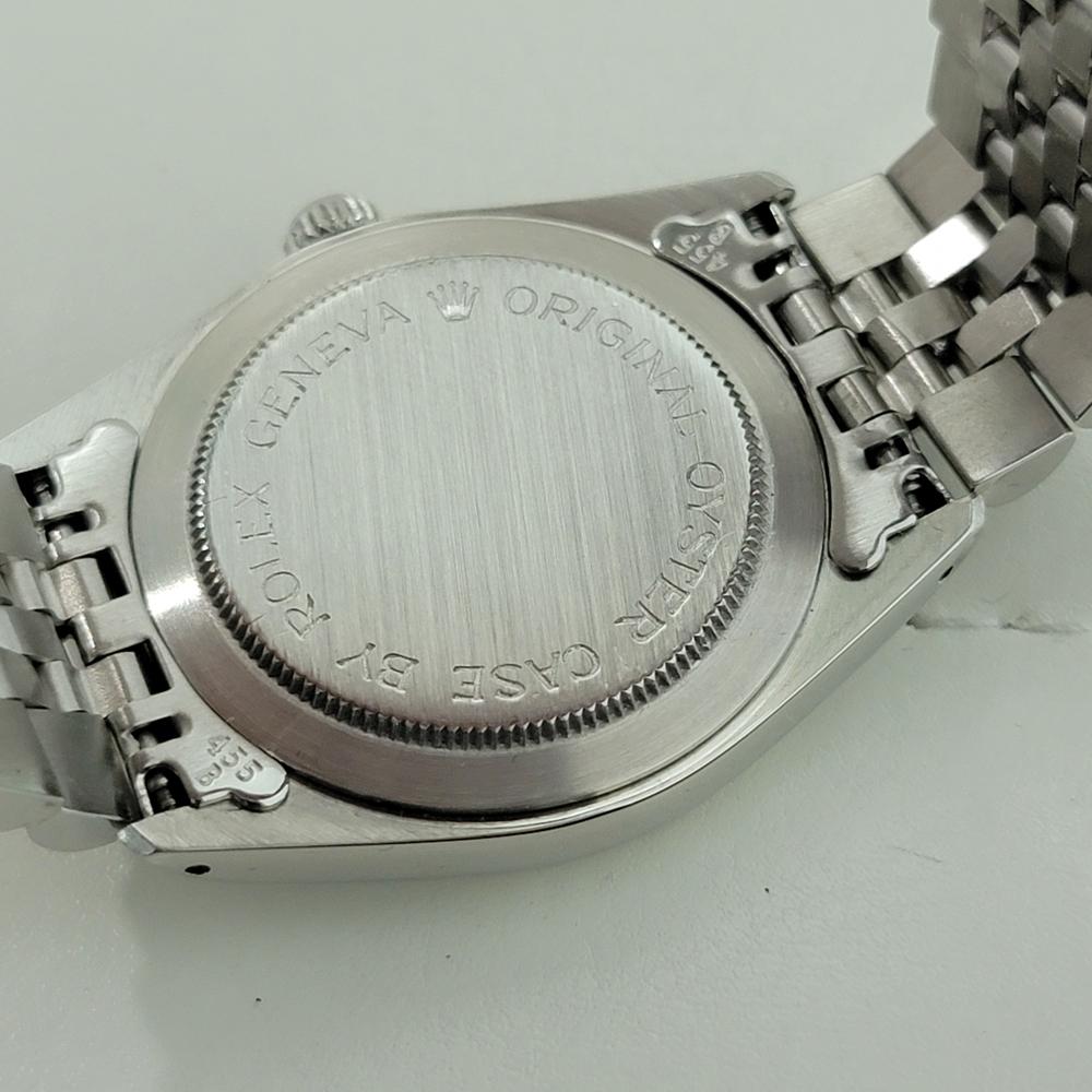 Mens Tudor Prince Oysterdate 74000 35mm Automatic Linen Dial 1980s Swiss RA454 5