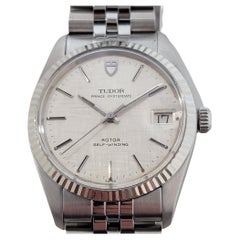Herren Tudor Prince Oysterdate 74000 35mm Automatik-Leinen-Zifferblatt 1980er Jahre Schweizer RA454