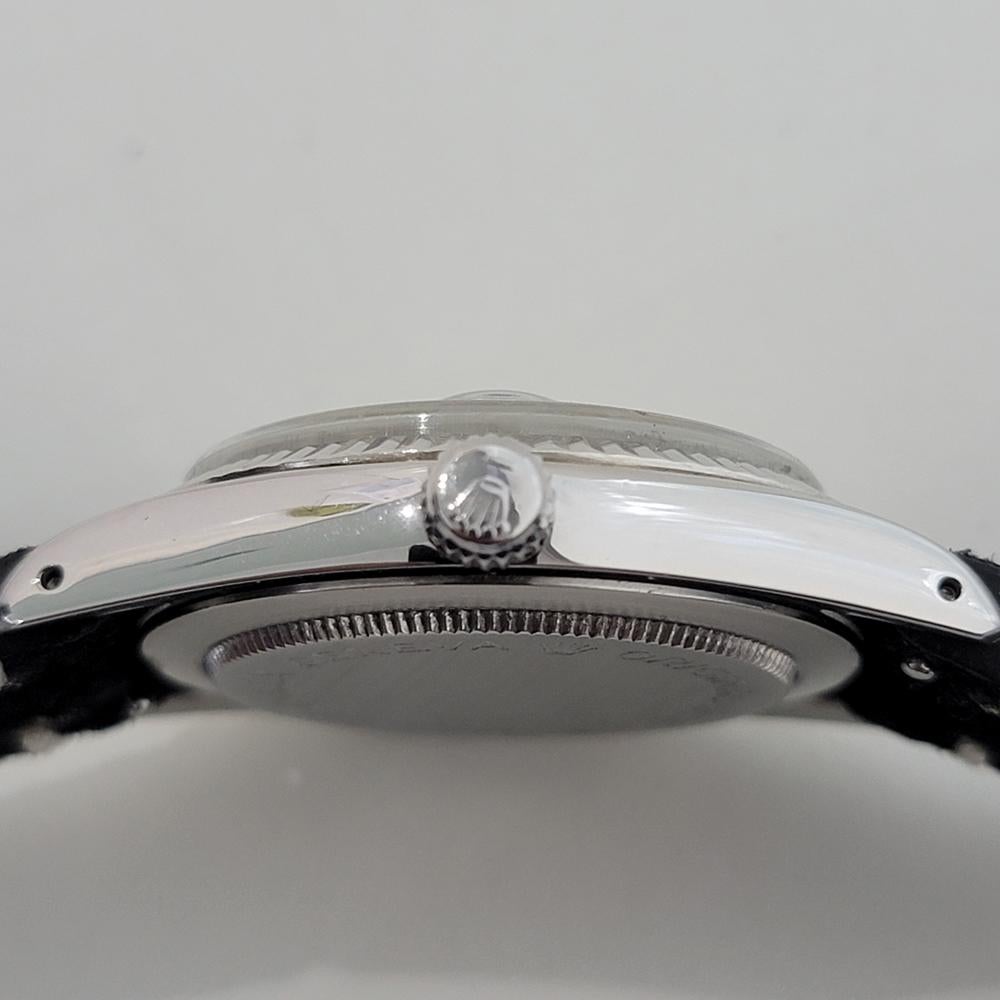 Mens Tudor Prince Oysterdate 74000 35mm Automatic Linen Dial 1980s Swiss RA454B 5