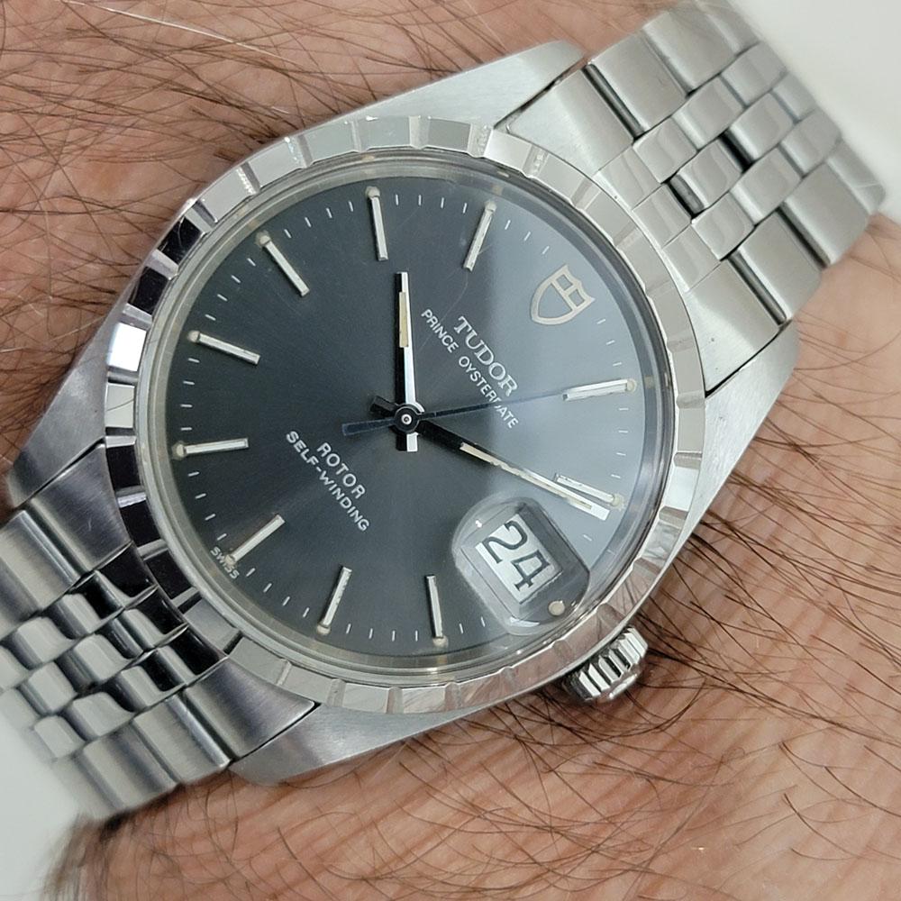 Mens Tudor Prince Oysterdate 75000 Automatic w Paper 1980s RA353 For Sale 6