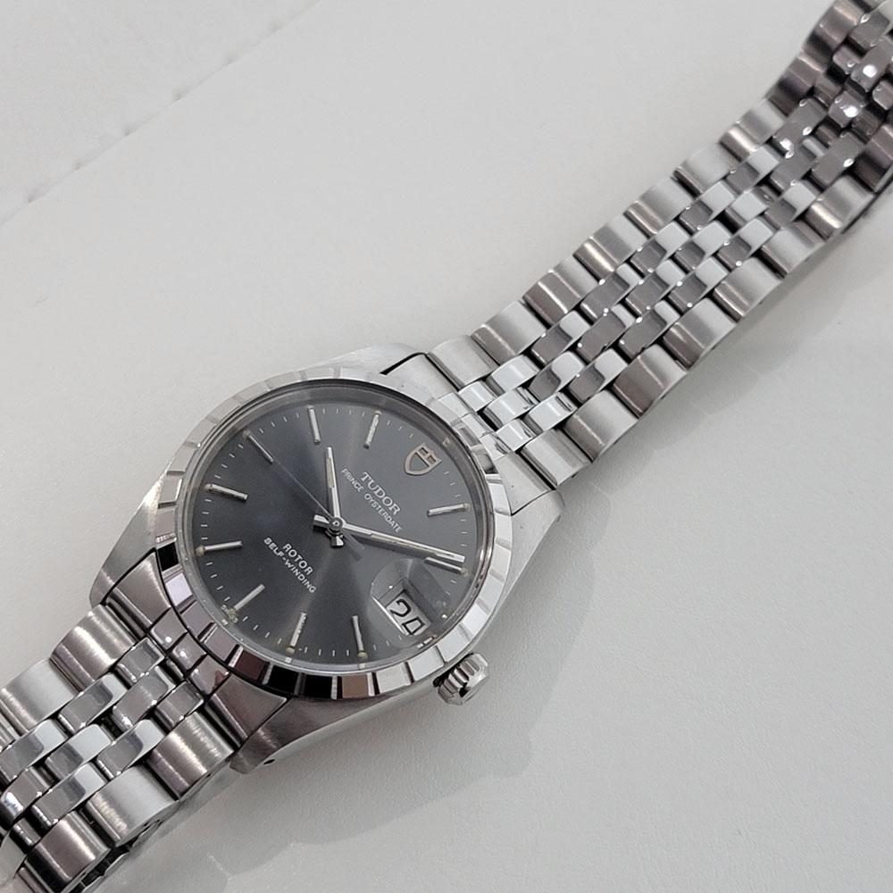 Mens Tudor Prince Oysterdate 75000 Automatic w Paper 1980s RA353 In Excellent Condition For Sale In Beverly Hills, CA