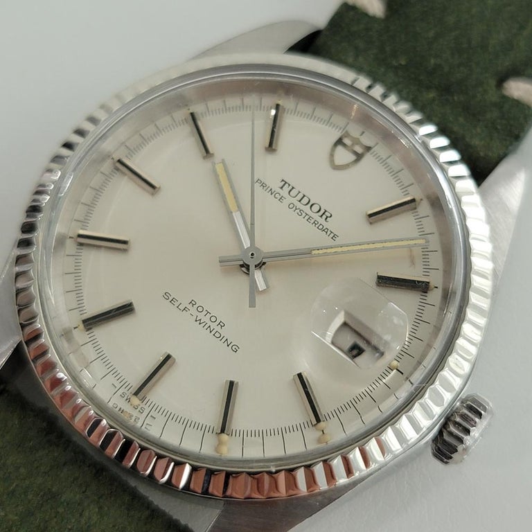 Men's Mens Tudor Prince Oysterdate Ref 7025 18k Gold SS Automatic 1970s RJC117 For Sale