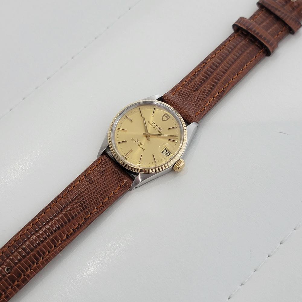 Herren Tudor Prince Oysterdate Ref 75403 14k SS Automatik 1980er Jahre Schweizer RA309 4