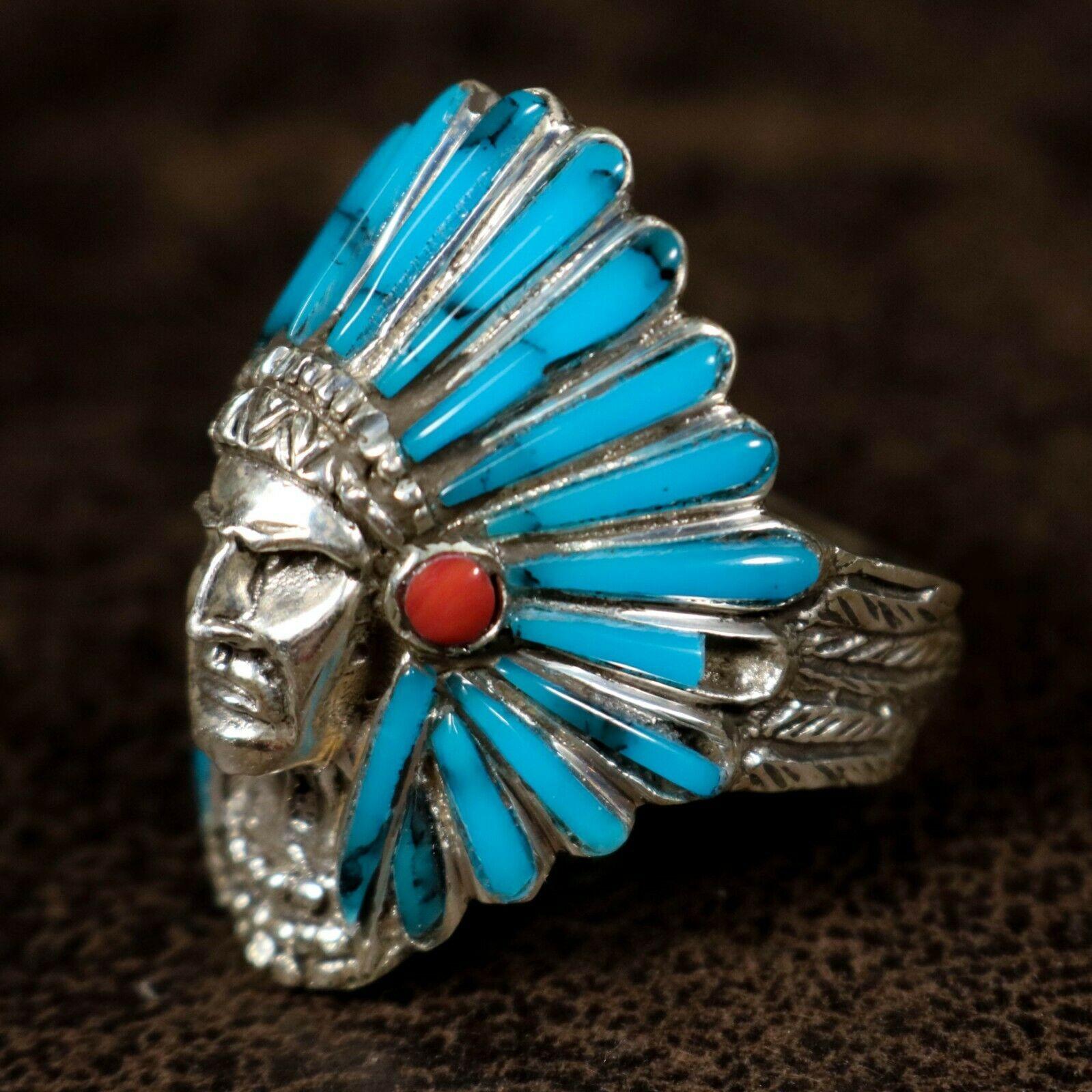indianerschmuck herren ringe